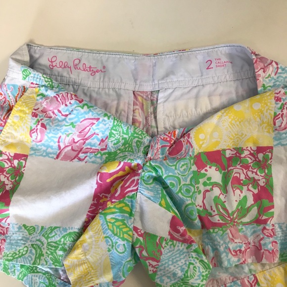 Lilly Pulitzer Callahan Patchwork Shorts - Picture 6 of 8